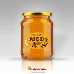 Etiketa na med oválná - emomz - 21
