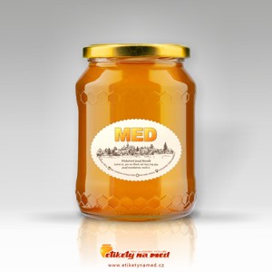 Etiketa na med oválná - emomz - 22