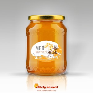 Etiketa na med oválná - emomz - 26