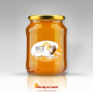 Etiketa na med oválná - emomz - 27