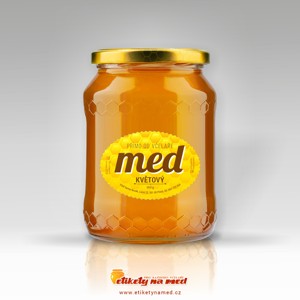 Etiketa na med oválná - emomz - 34