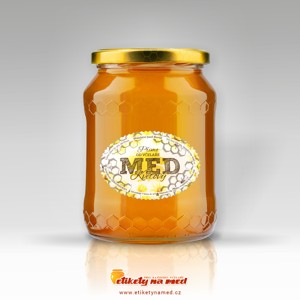 Etiketa na med oválná - emomz - 37