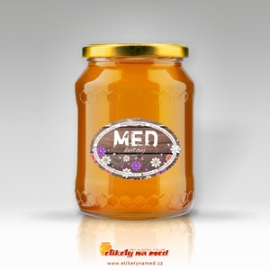 Etiketa na med oválná - emomz - 38