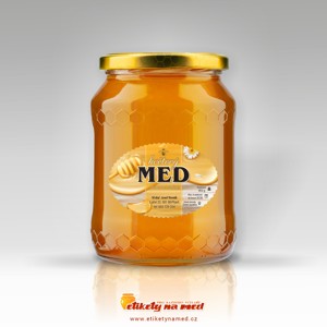 Etiketa na med oválná - emomz - 40