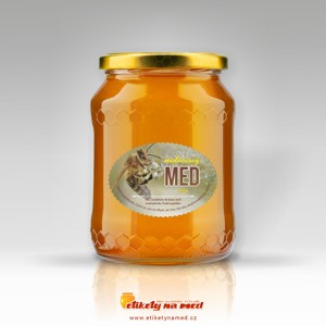Etiketa na med oválná - emomz - 44