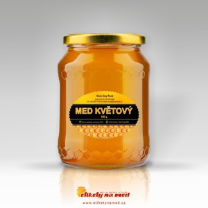 Etiketa na med oválná - emomz - 45