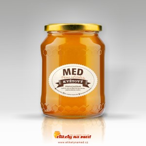 Etiketa na med oválná - emomz - 7