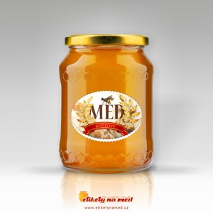 Etiketa na med oválná - emomzu-7