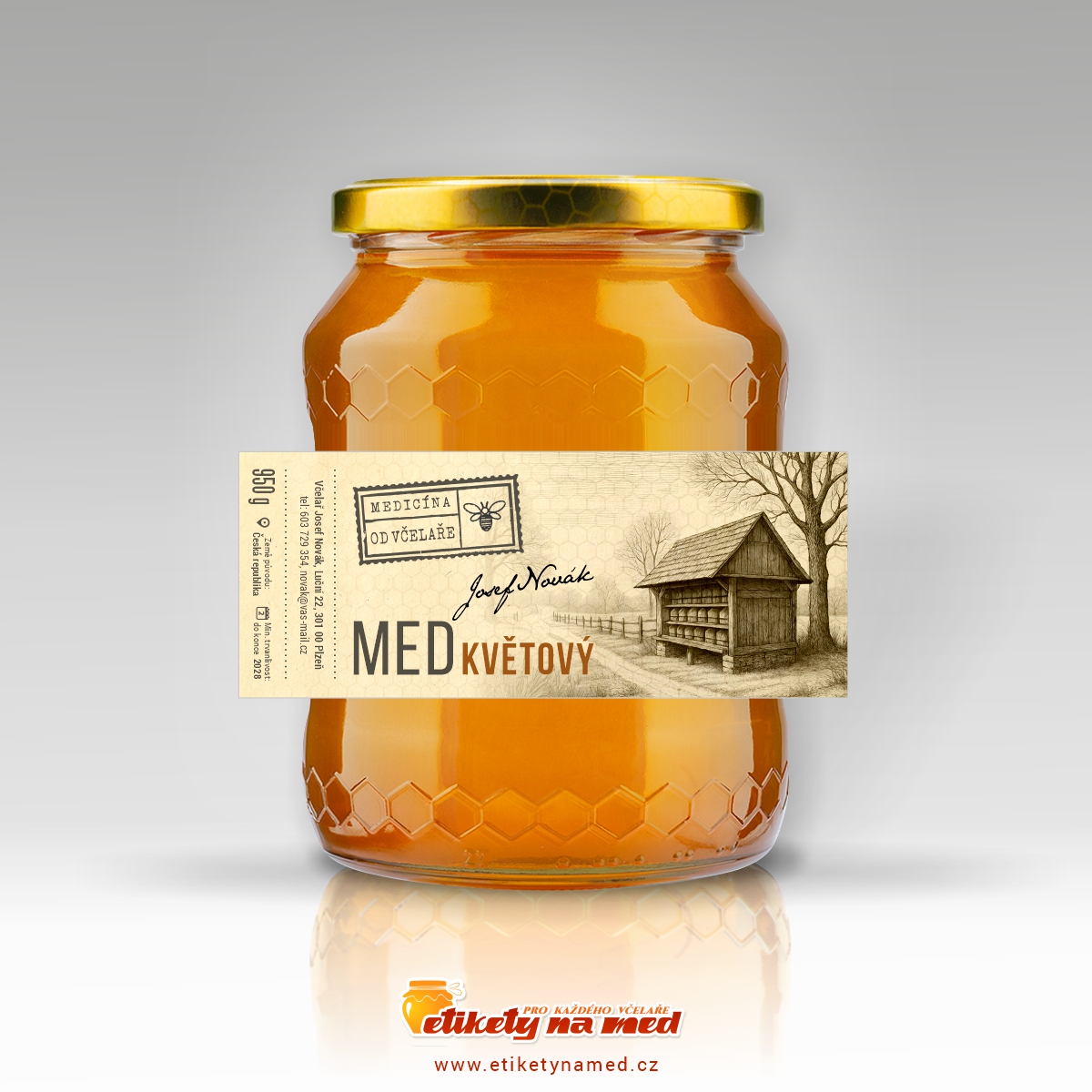 Etiketa na med - emv - 448