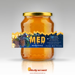 Vánoční etiketa na med - emvp - 1110002
