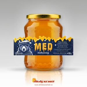 Vánoční etiketa na med - emvp - 1110007