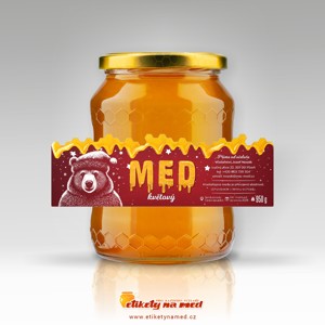 Vánoční etiketa na med - emvp - 1110008