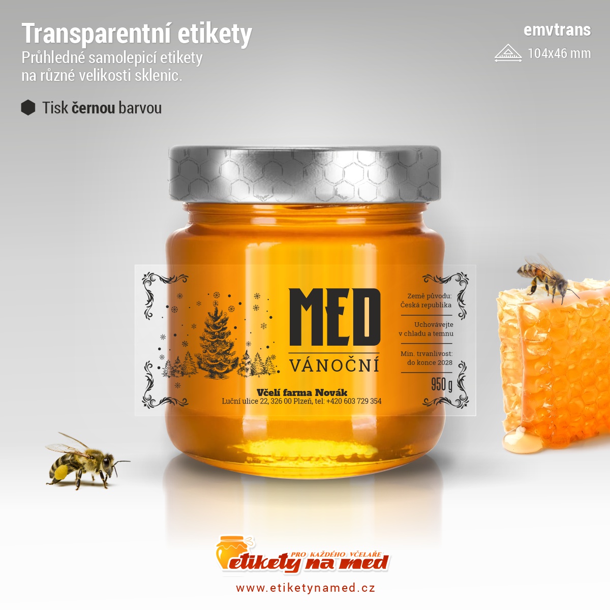 Transparentní etiketa - emvtrans-24