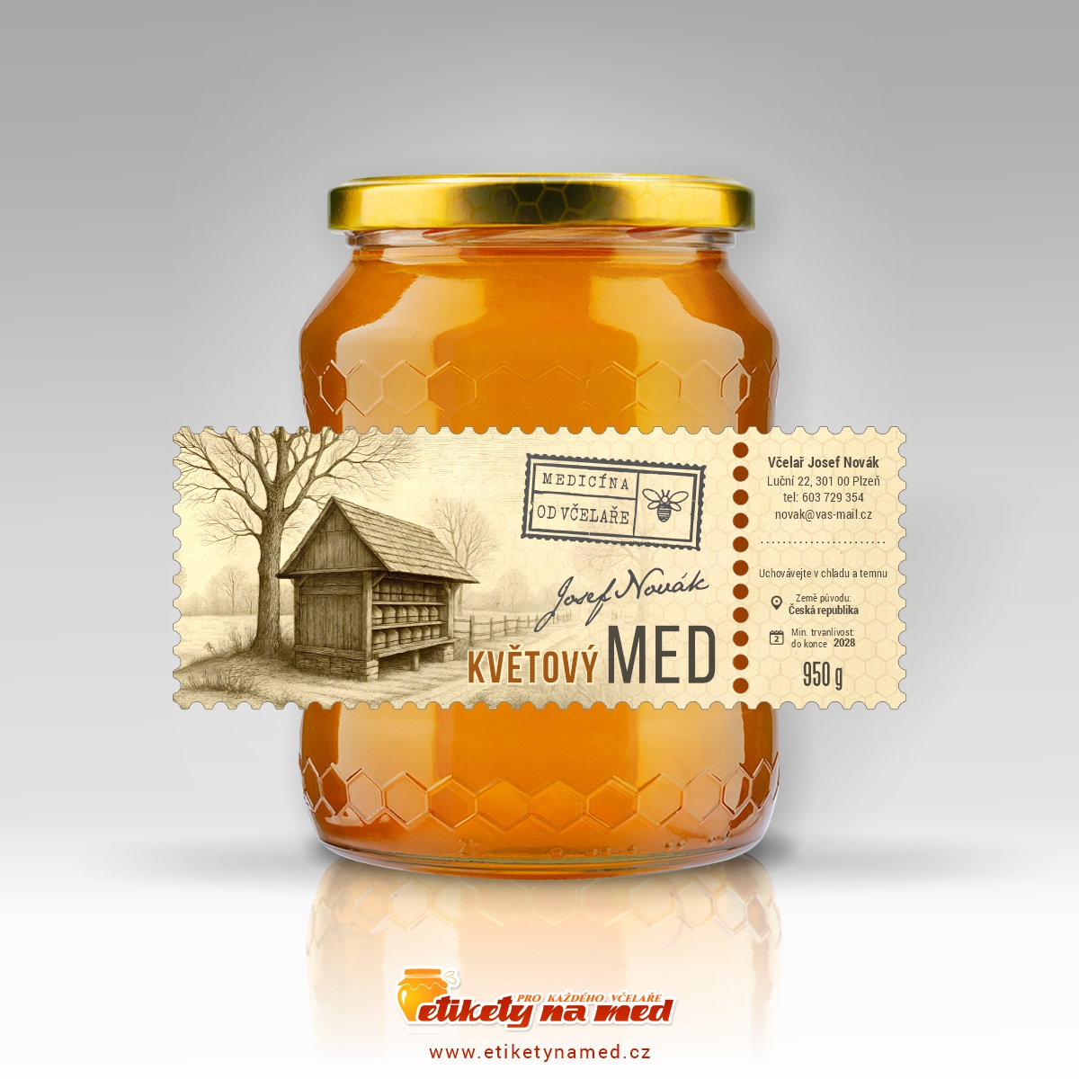 Etiketa na med - emvz - 114