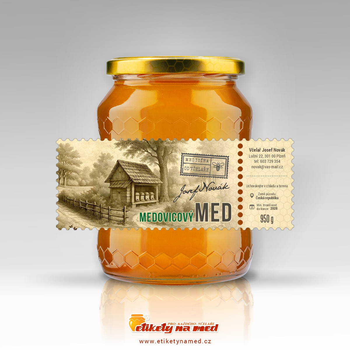 Etiketa na med - emvz - 118