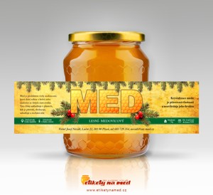 Etiketa na med - emw-13