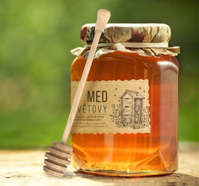 Palička na med - dřevěná